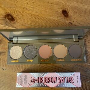 Benefit Brow Setter and Eyeshadow Palette - Sand, Clay, Stone, Spice, Mocha